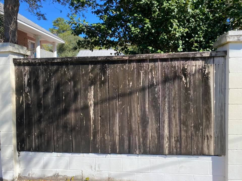 Deck & Fence Restoration before